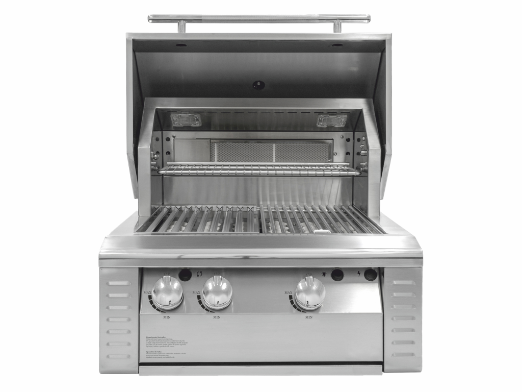 Edelstahl Gasgriller - 66cm Breite - 3 Hauptbrenner - 1 Keramikbrenner - 10,5kW - GSK-660